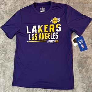 Purple Lakers LeBron James #23 Dri-fit T-Shirt
